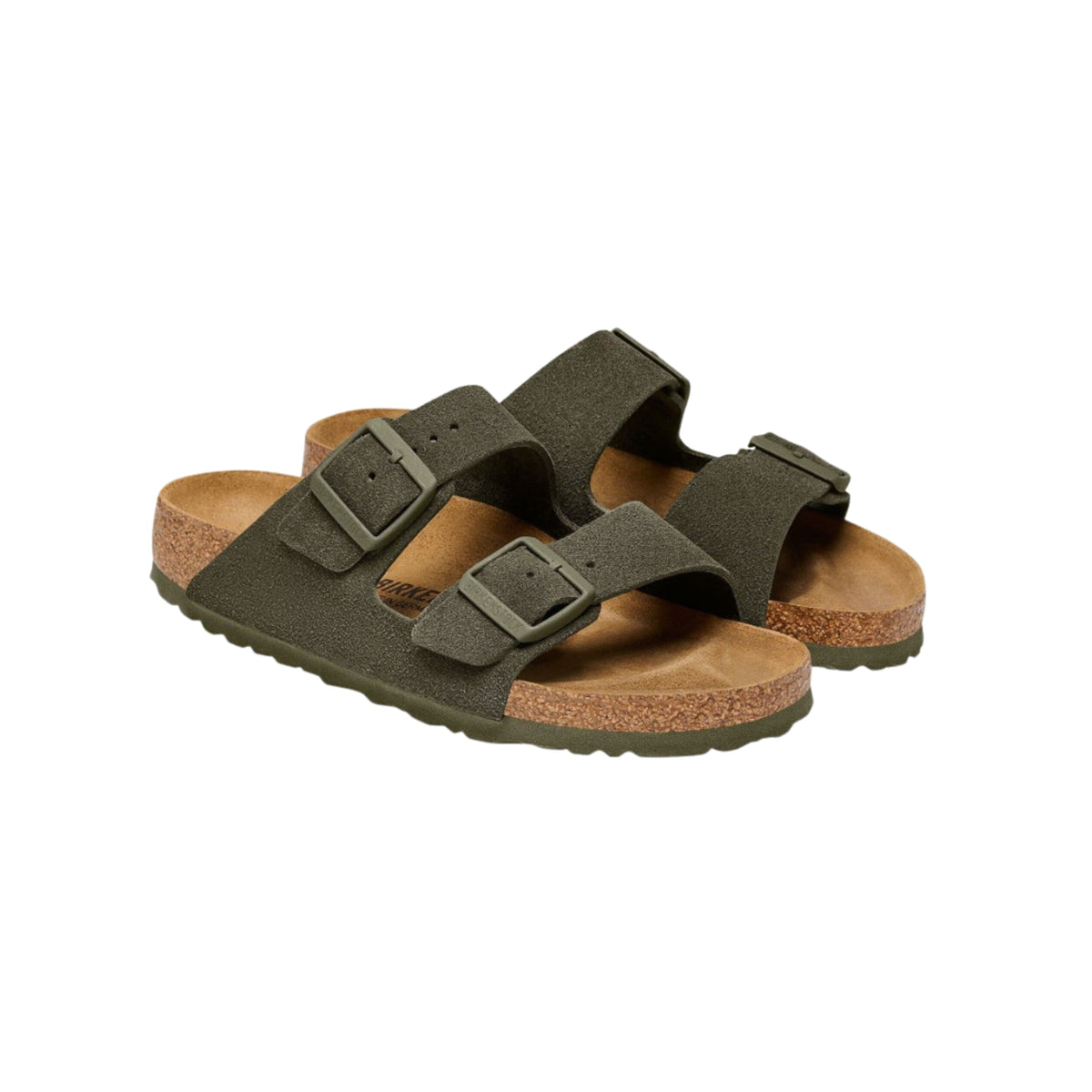 Birkenstock Arizona Suede Unisex Leather Sandal - Thyme 1025720