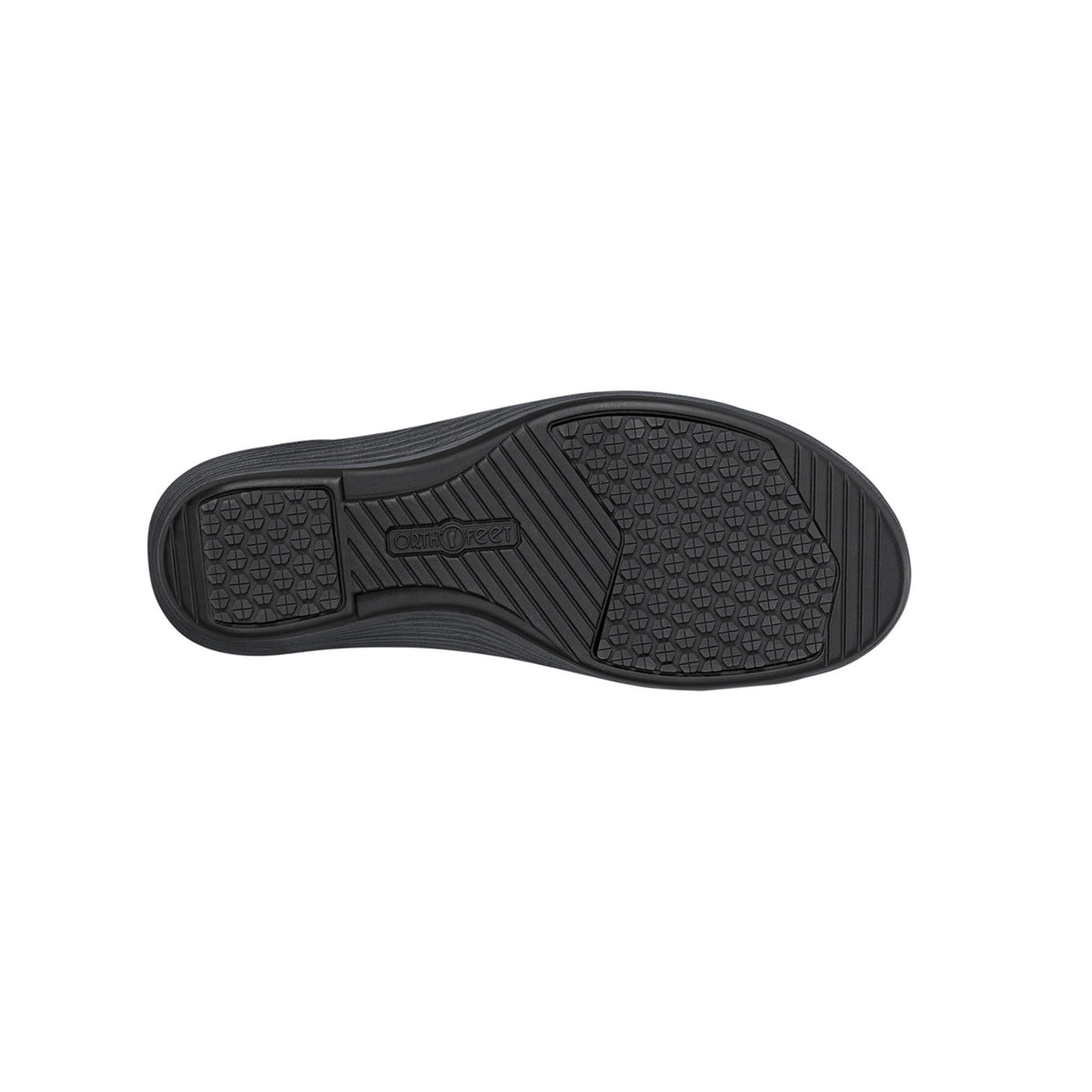 Orthofeet Women's Eleanor - Wedge Casual Oxford Shoe - Black