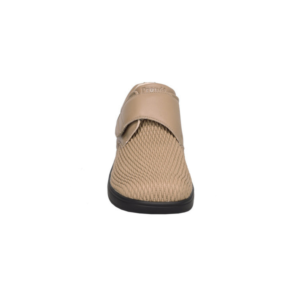 Propét Women's Olivia Stretchable Leather Slip-On Shoe – Taupe