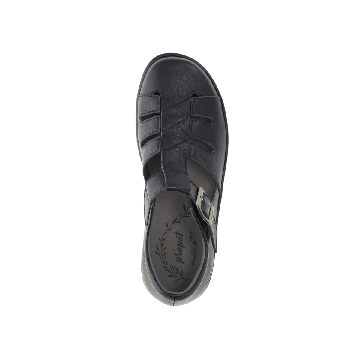 Propét Gwyneth Women's Orthotic-Friendly Comfort Sandal – Black