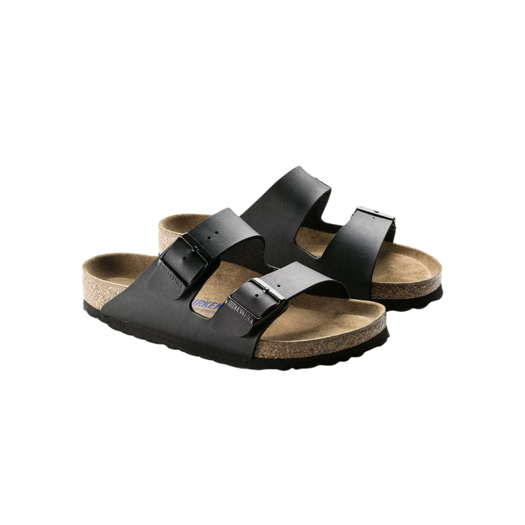 Birkenstock Arizona Birko-Flor - Black Leather Unisex Sandal Soft Footbed