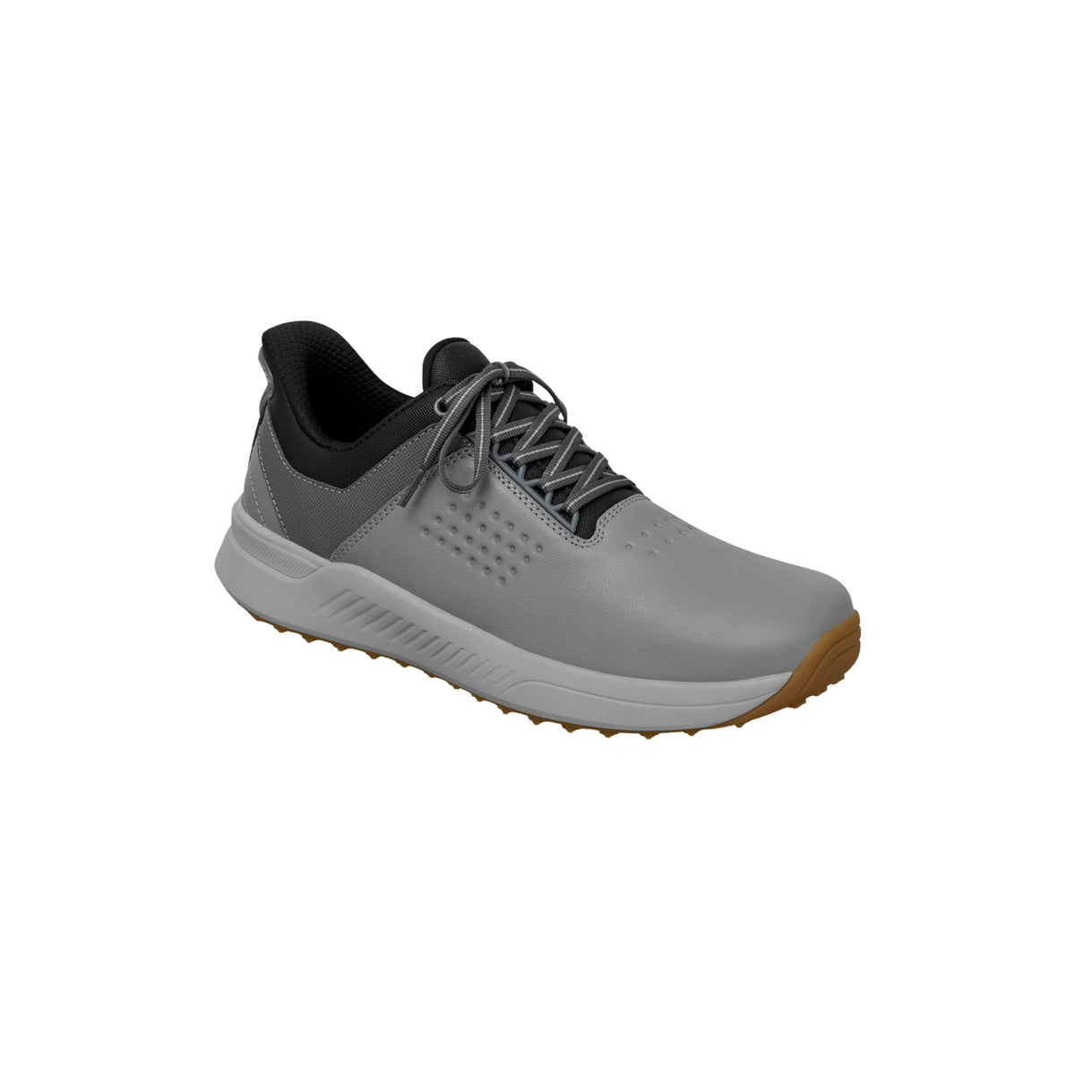 Orthofeet Men's Birdie Hands-Free Water-Repellent Golf Shoes – Gray