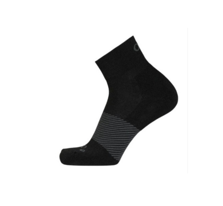 OS1st Wicked Comfort Socks | 1/4 Crew Black Socks