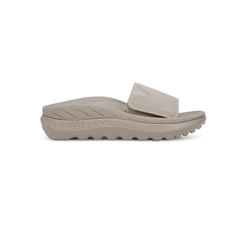 Vionic Rejuvenate Unisex  Supportive Recovery Slide Sandals - Cobblestone