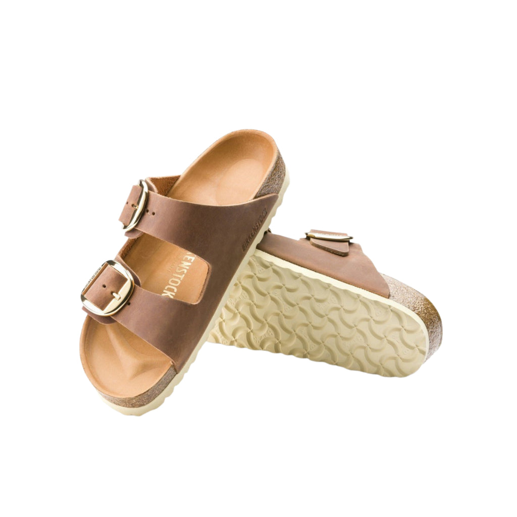 Birkenstock Arizona Big Buckle Sandals - Cognac Oiled Leather - Regular