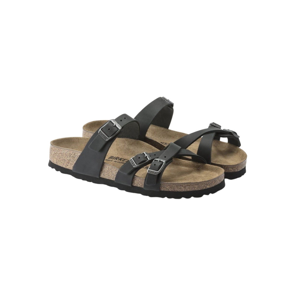 Birkenstock Women's Franca Oiled Leather Sandals – Black