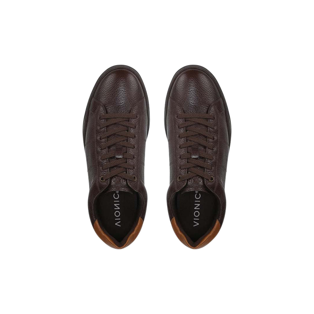Vionic Men's Lucas II Lace Up - Chocolate Brown Leather Shoes