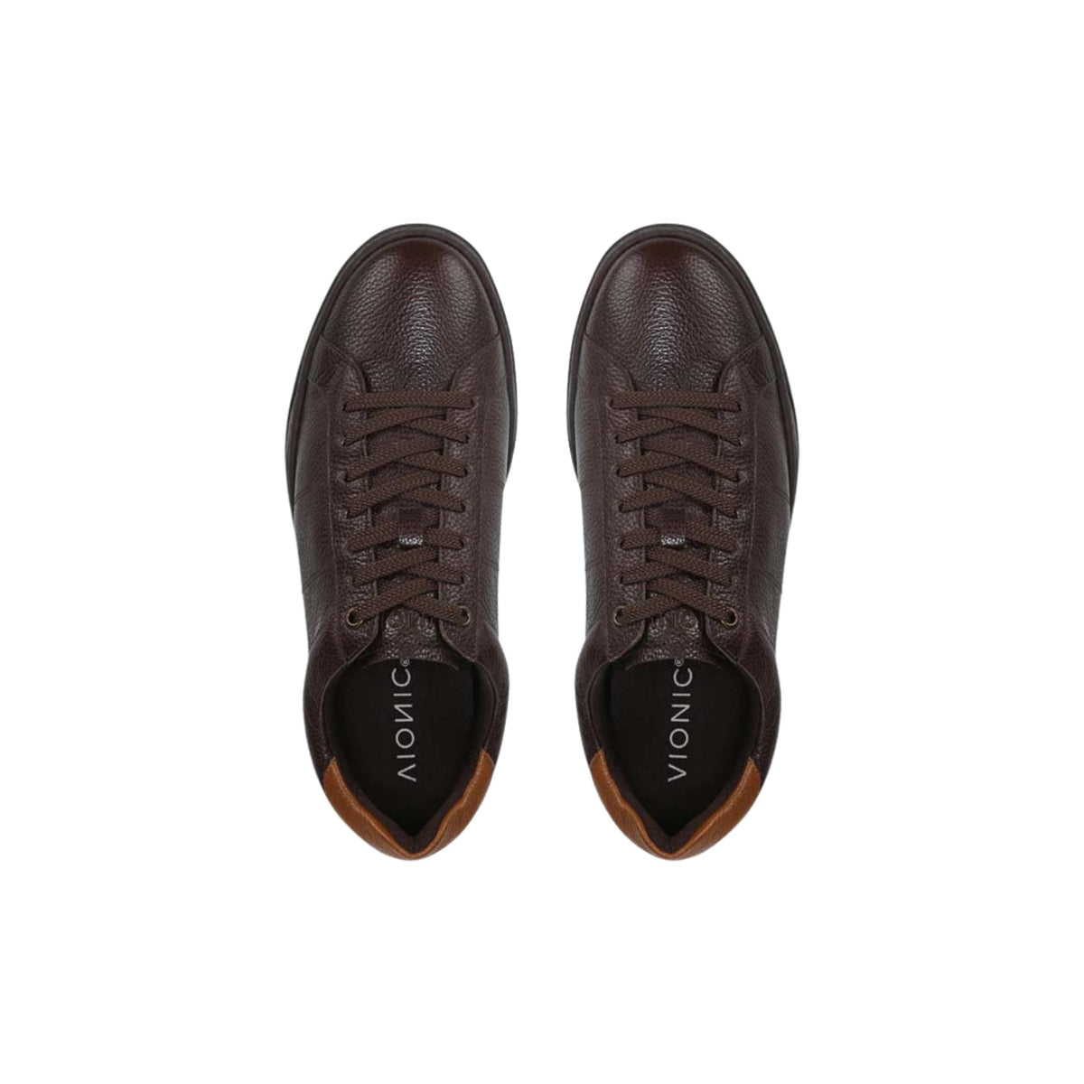 Vionic Men's Lucas II Lace Up - Chocolate Brown Leather Shoes