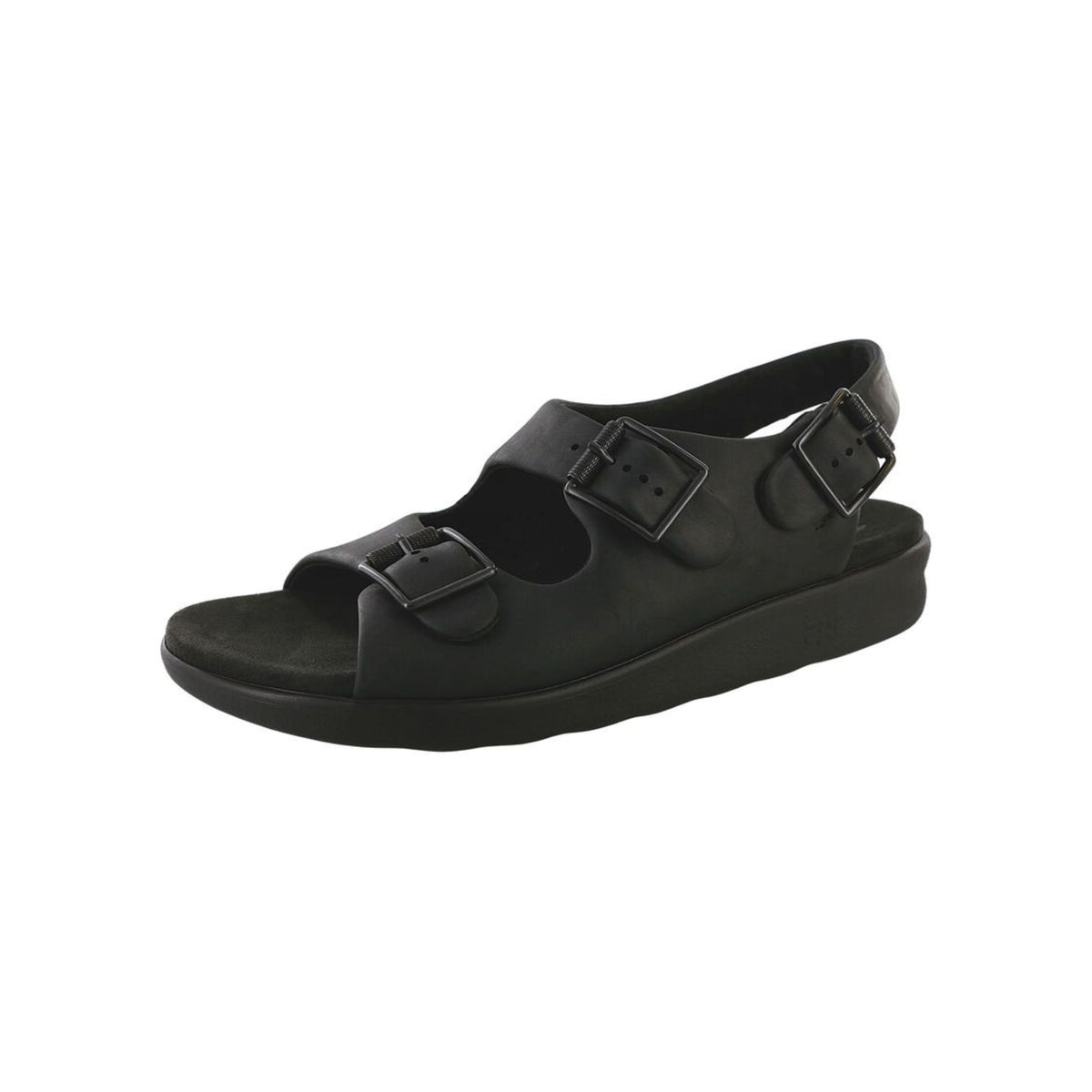 SAS Men's Bravo Leather Adjustable Heel Strap Sandal – Black Bear