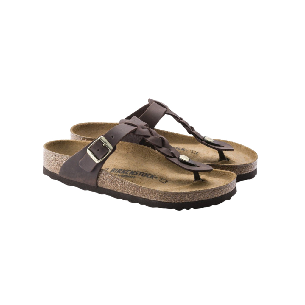 Birkenstock Women's Gizeh Braided - Habana oil Leather Sandals