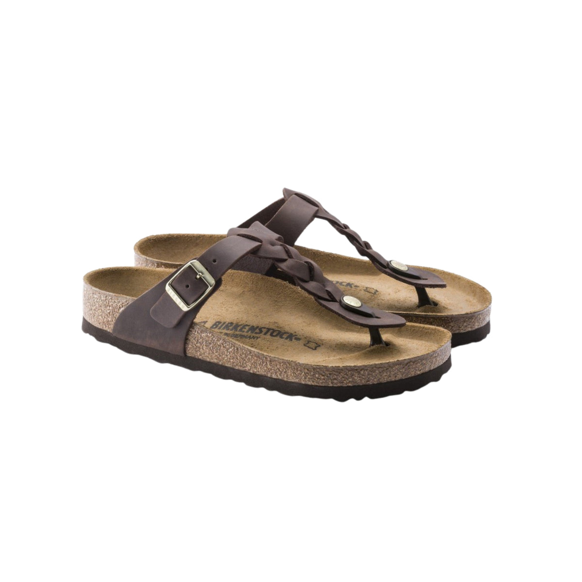 Birkenstock Women's Gizeh Braided - Habana oil Leather Sandals