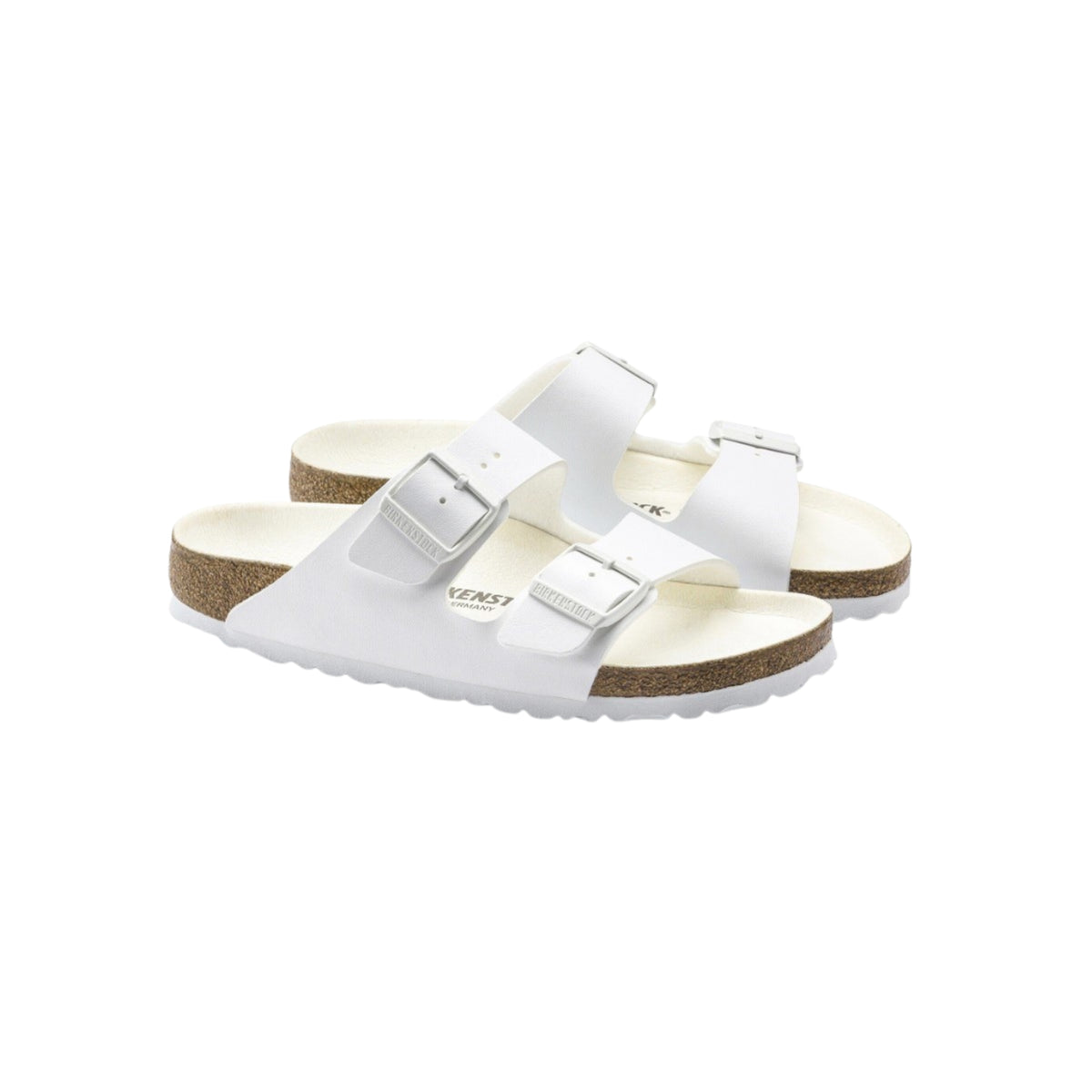 Birkenstock Unisex Arizona Birko-Flor Sandals - Triple White