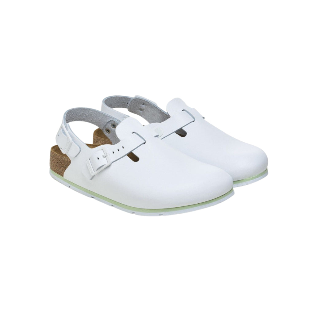 Birkenstock Tokio Pro White Leather Unisex Clog