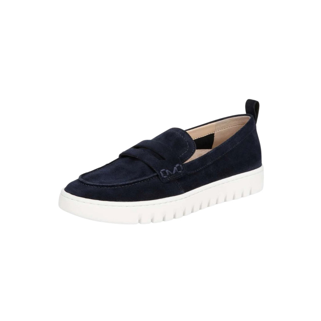 Vionic Women's Uptown Loafer Navy / White Suede Shoes