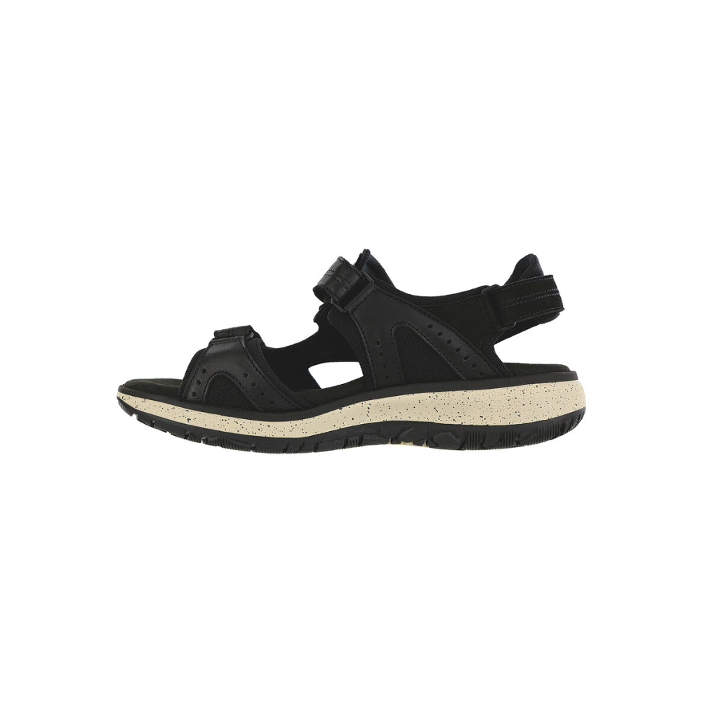 SAS Women's Embark Slide - Leather Sandal - Black Ash