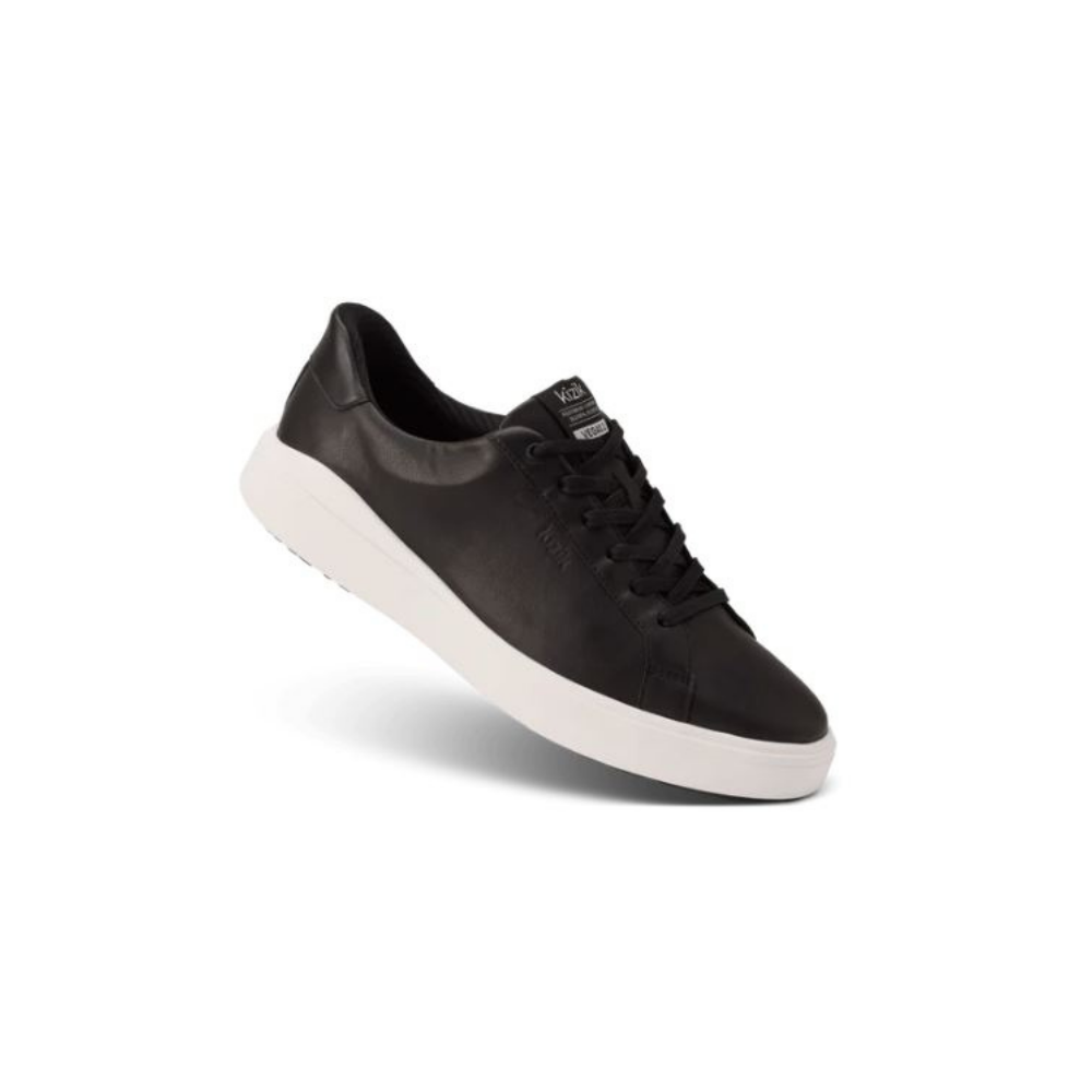 Kizik Men's Vegas 2 Hands Free Leather Sneakers - Black/White