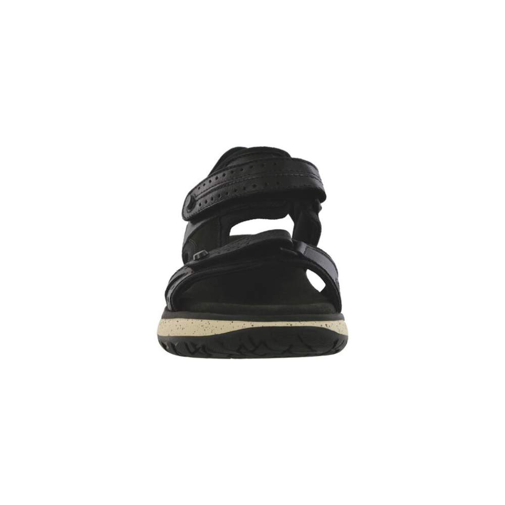 SAS Women's Embark Slide - Leather Sandal - Black Ash