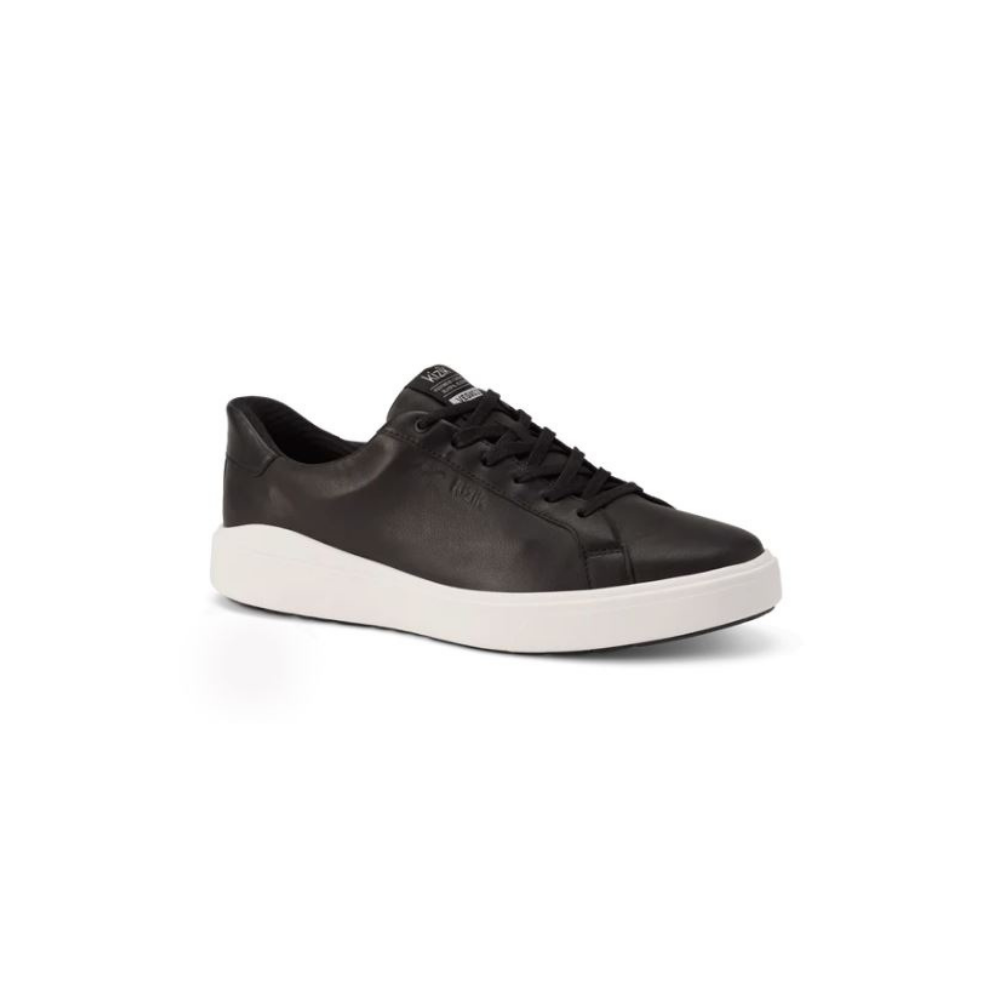 Kizik Men's Vegas 2 Hands Free Leather Sneakers - Black/White