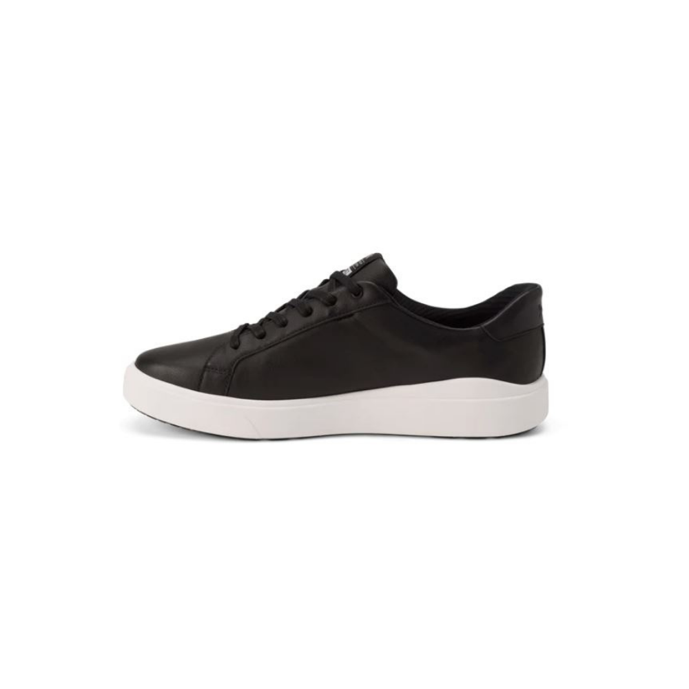 Kizik Men's Vegas 2 Hands Free Leather Sneakers - Black/White