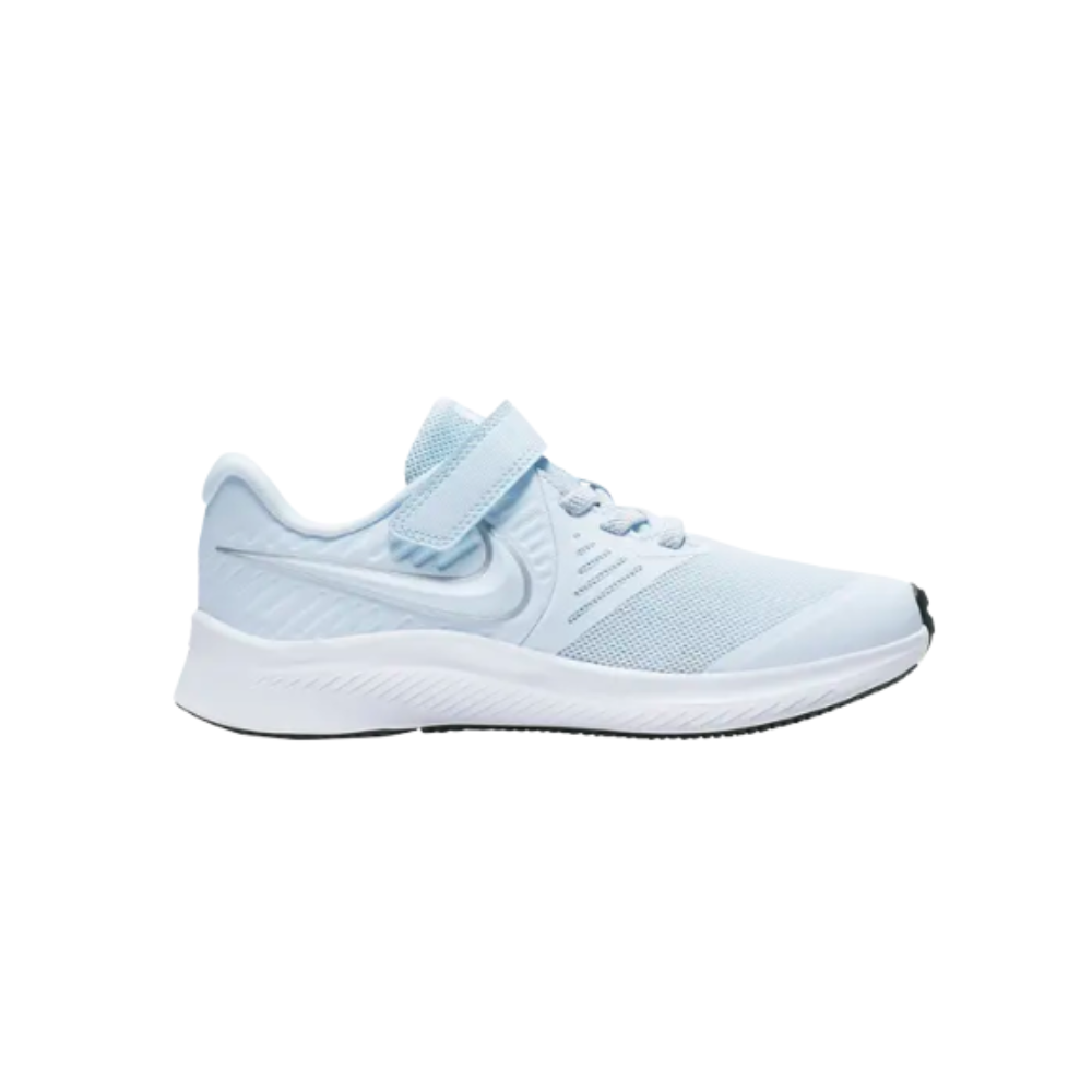 Nike Kids' Star Runner 2 PSV | Half Blue/Metallic Silver-Volt (AT1801-401)