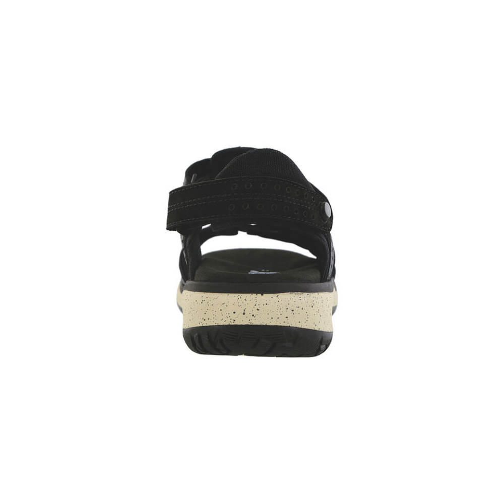 SAS Women's Embark Slide - Leather Sandal - Black Ash