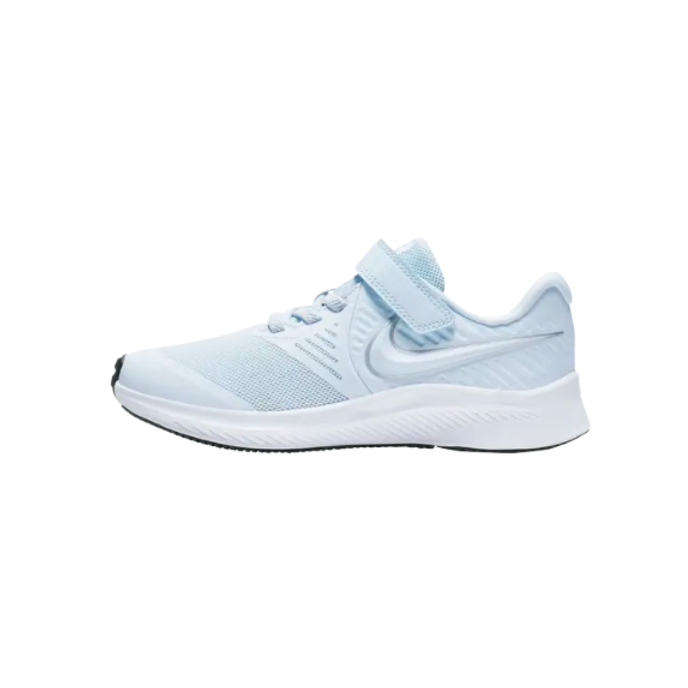 Nike Kids' Star Runner 2 PSV | Half Blue/Metallic Silver-Volt (AT1801-401)