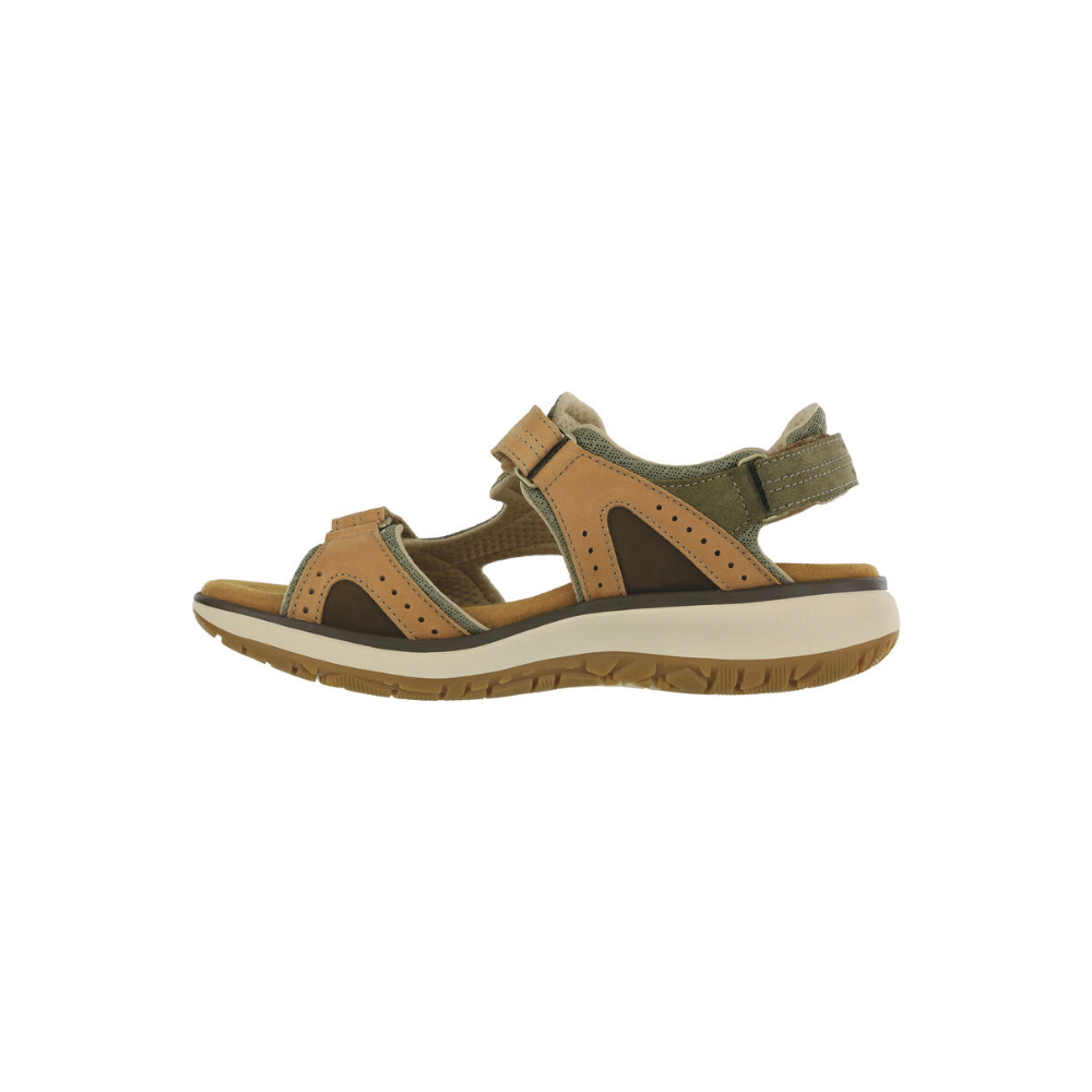 SAS Women's Embark Slide - Leather Sandal - Live Oak