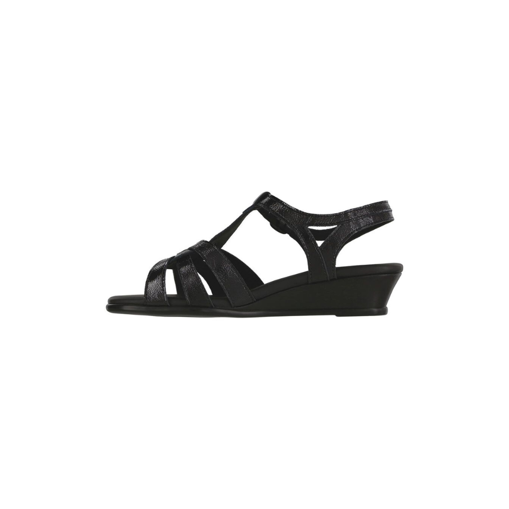 SAS Women's Aurora T-Strap Leather Sandal - Carbon