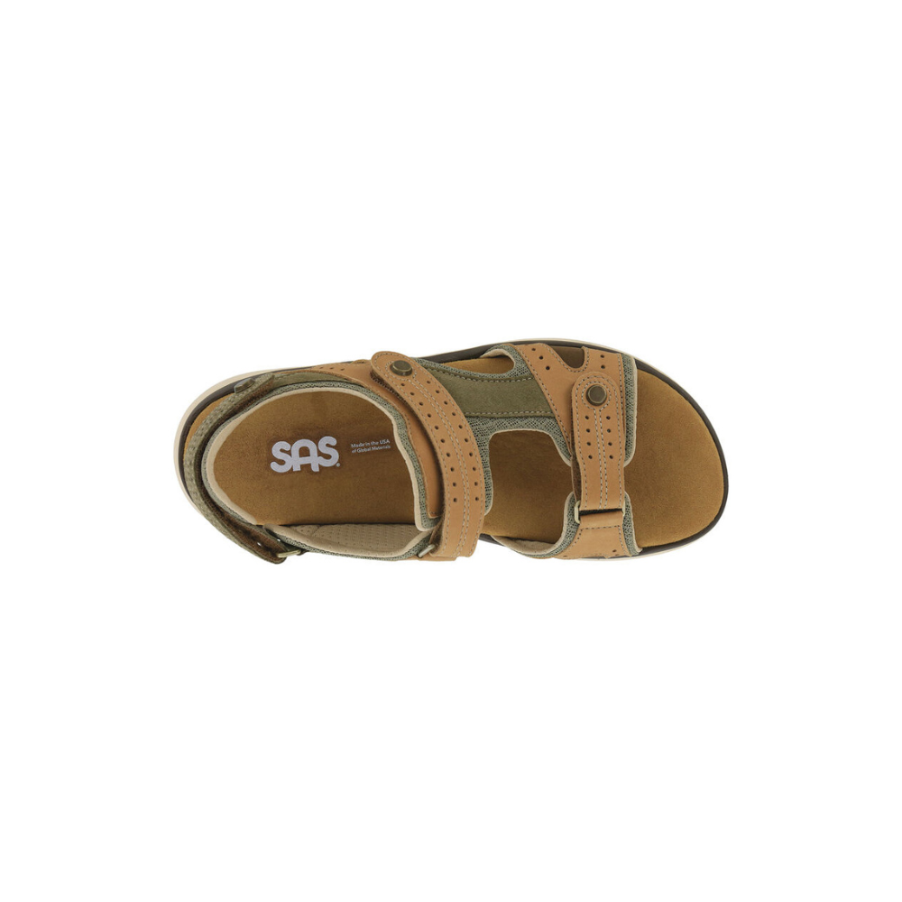 SAS Women's Embark Slide - Leather Sandal - Live Oak