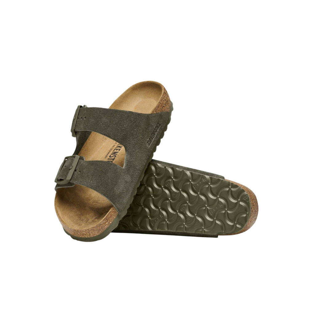 Birkenstock Arizona Suede Unisex Leather Sandal - Thyme 1025720