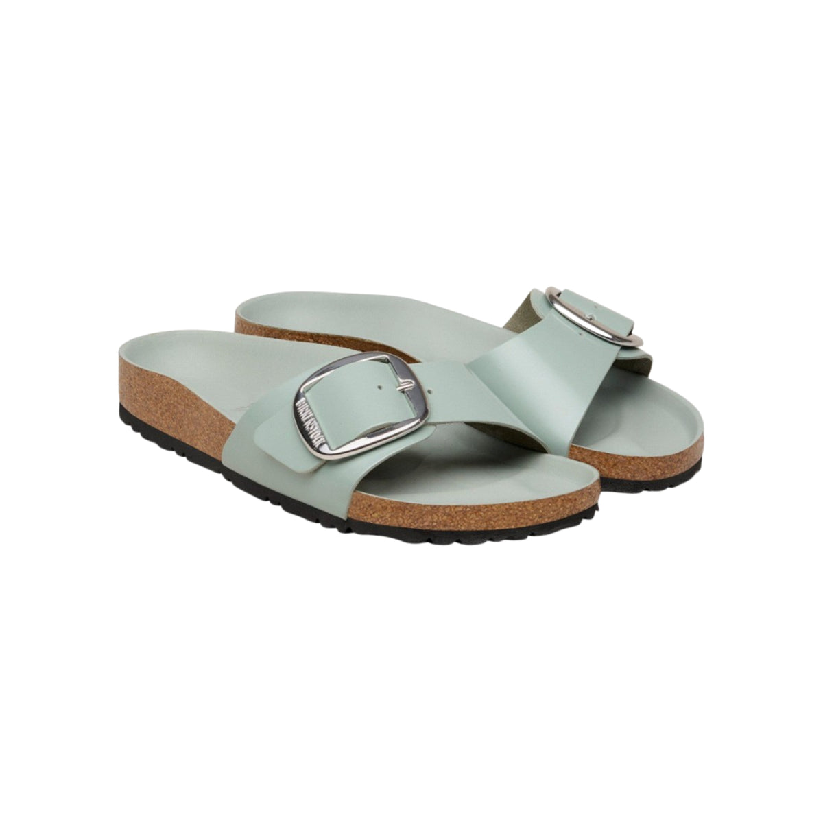 Birkenstock Madrid Big Buckle Patent Leather Sandals – Pure Sage