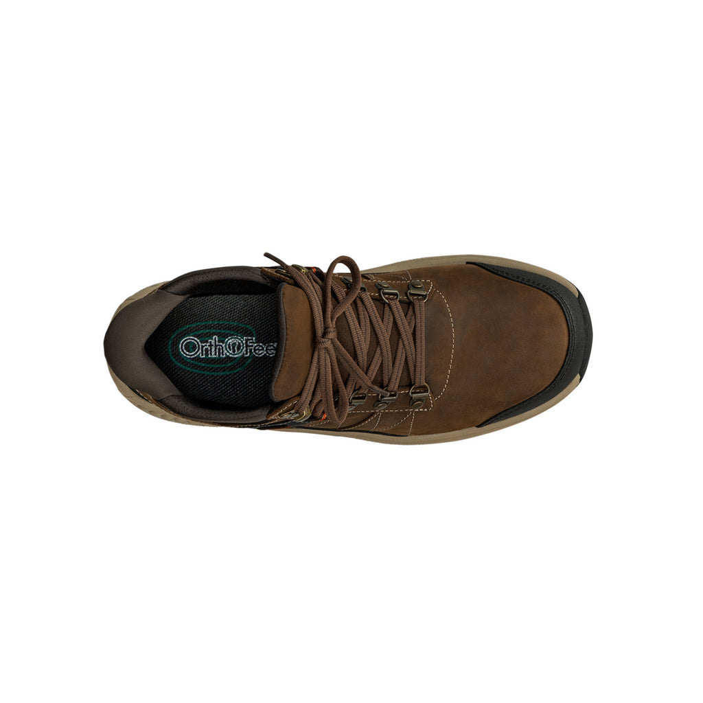 Orthofeet Men's Dalton Hands-Free Waterproof Hiking Boot – Brown