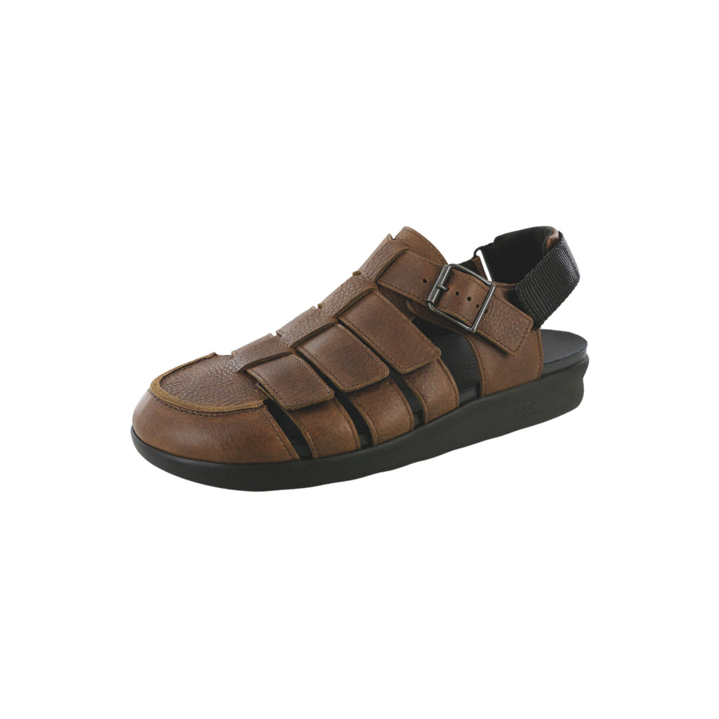 SAS Men's Endeavor Adjustable Fisherman Comfort Sandal - Brown