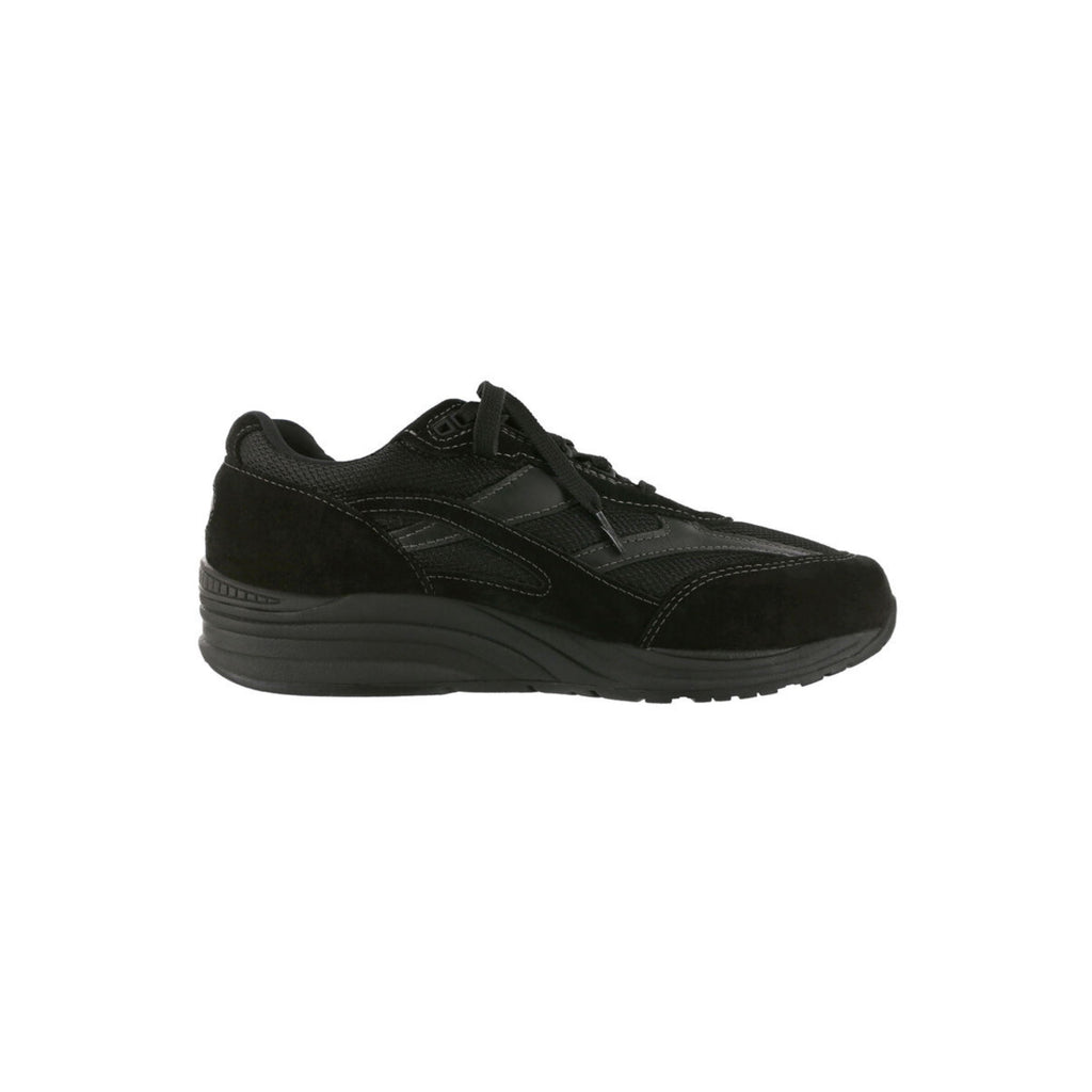 SAS Men's Journey Mesh Leather Active Walking Shoe – Black