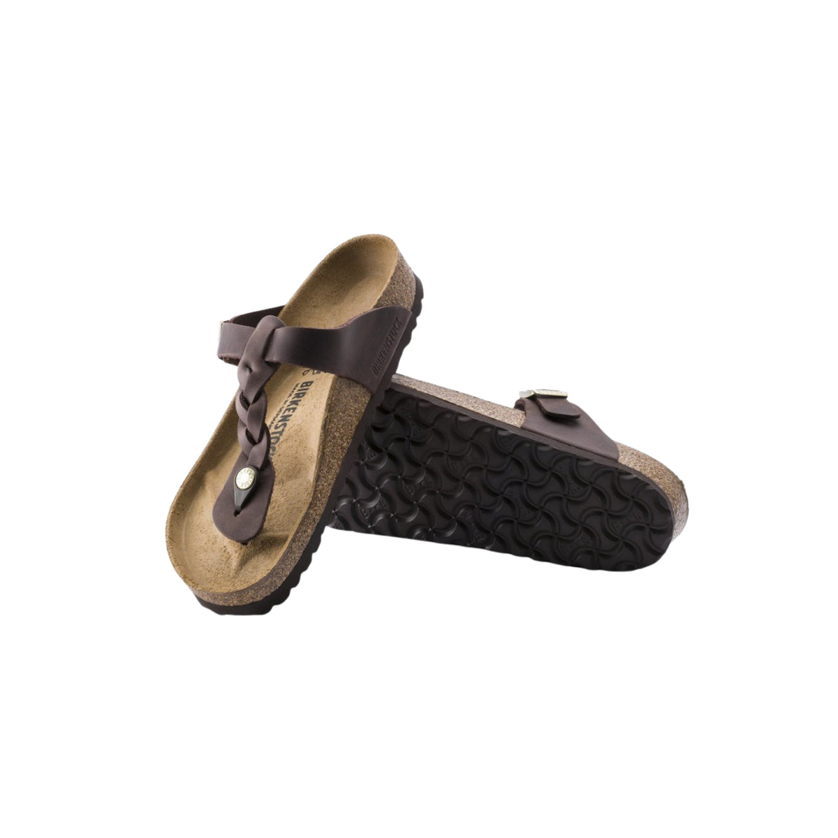 Birkenstock Women's Gizeh Braided - Habana oil Leather Sandals