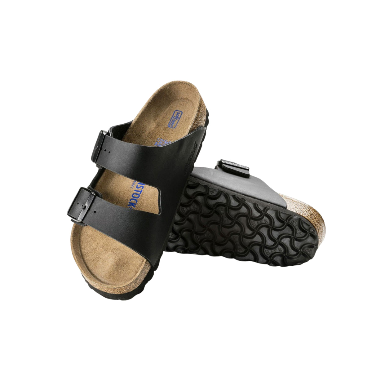 Birkenstock Arizona Birko-Flor - Black Leather Unisex Sandal Soft Footbed