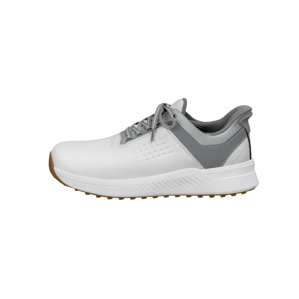 Orthofeet Men's Birdie Hands-Free Water-Repellent Golf Shoes - White
