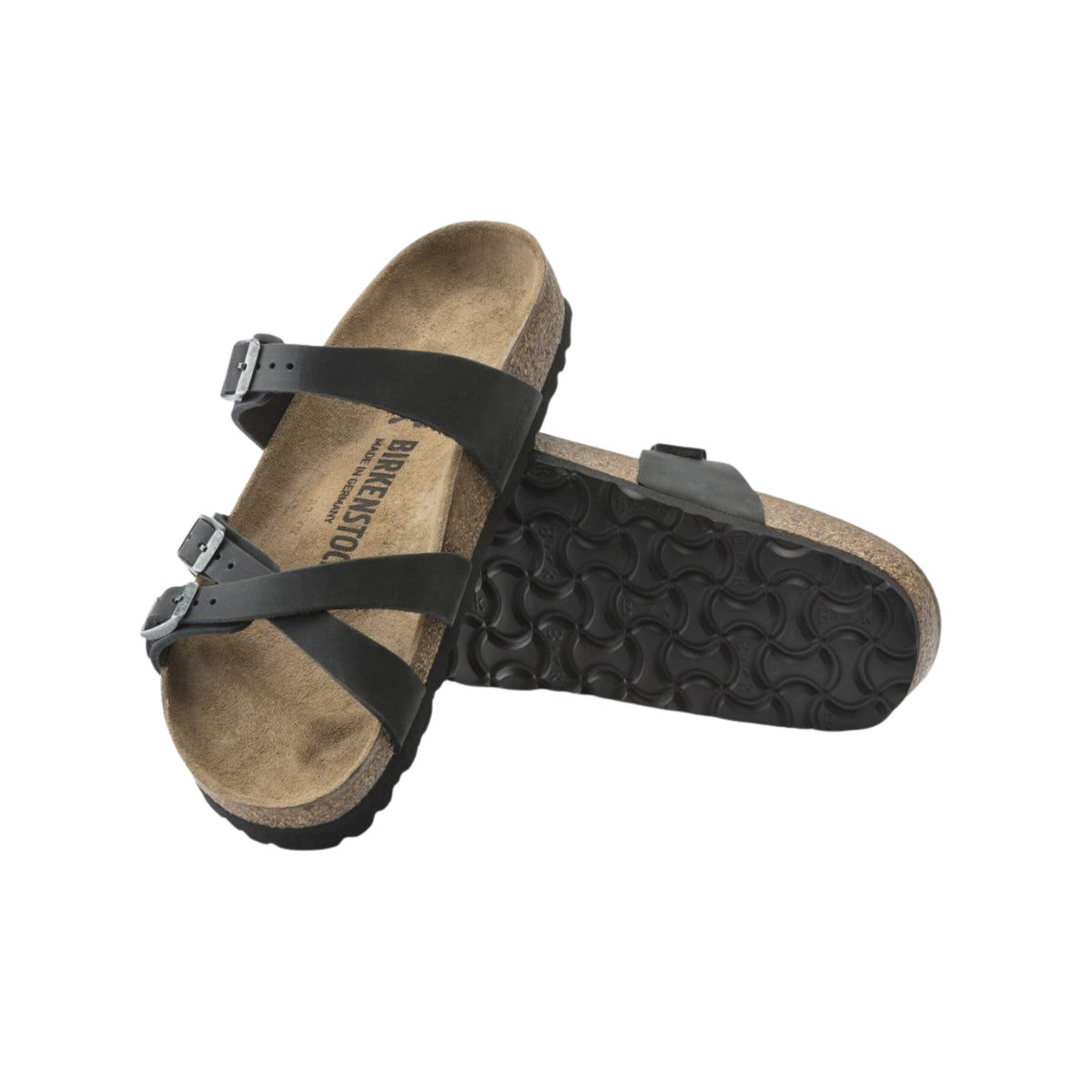 Birkenstock Women's Franca Oiled Leather Sandals – Black