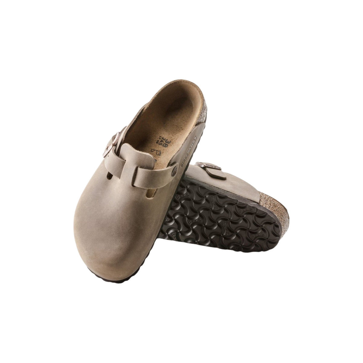 Birkenstock Boston BS Oiled Leather Sandals - Tabacco Brown