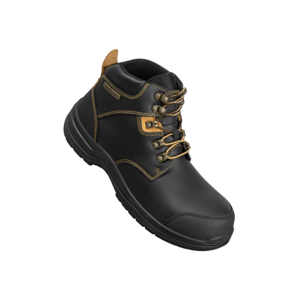 Orthofeet Men’s Granite Waterproof Work Boots – Black