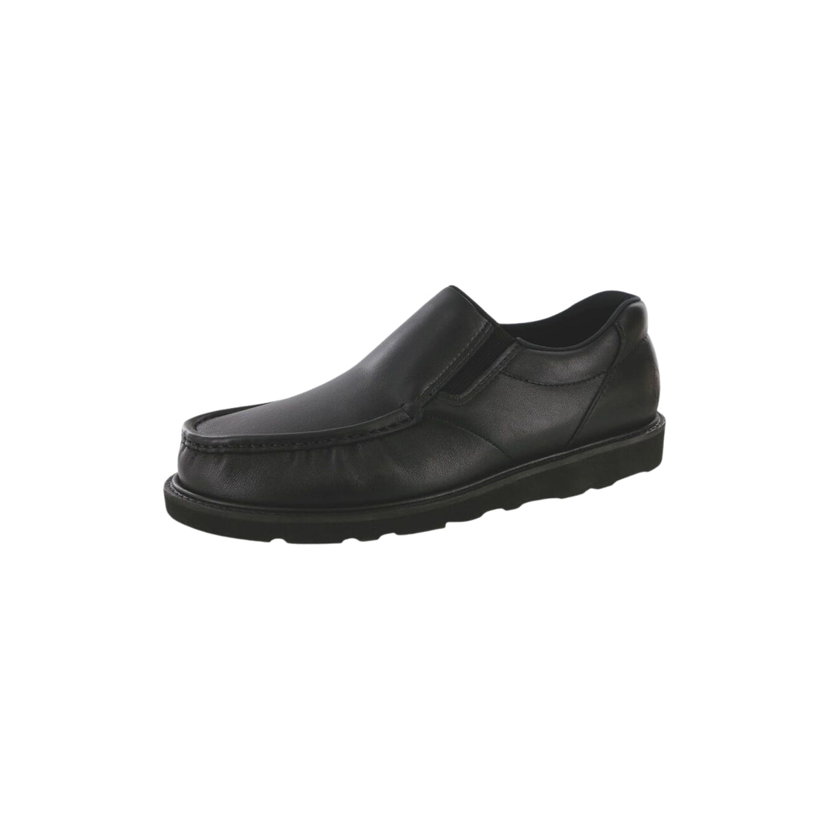 SAS Men's Hangout Vibram Moc-Toe Slip-On Shoe - Matte Black