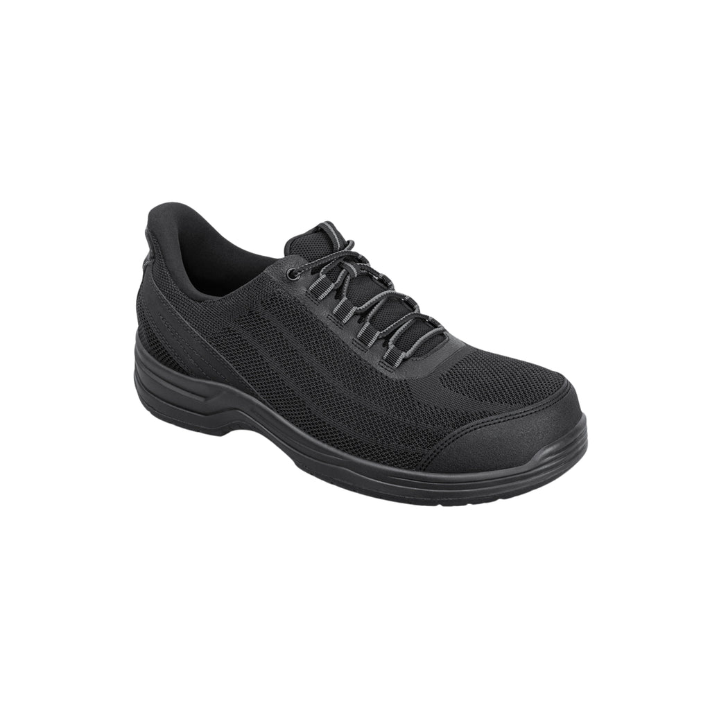 Orthofeet Men's Onyx Hands-Free Safety Toe Work Shoes - Black