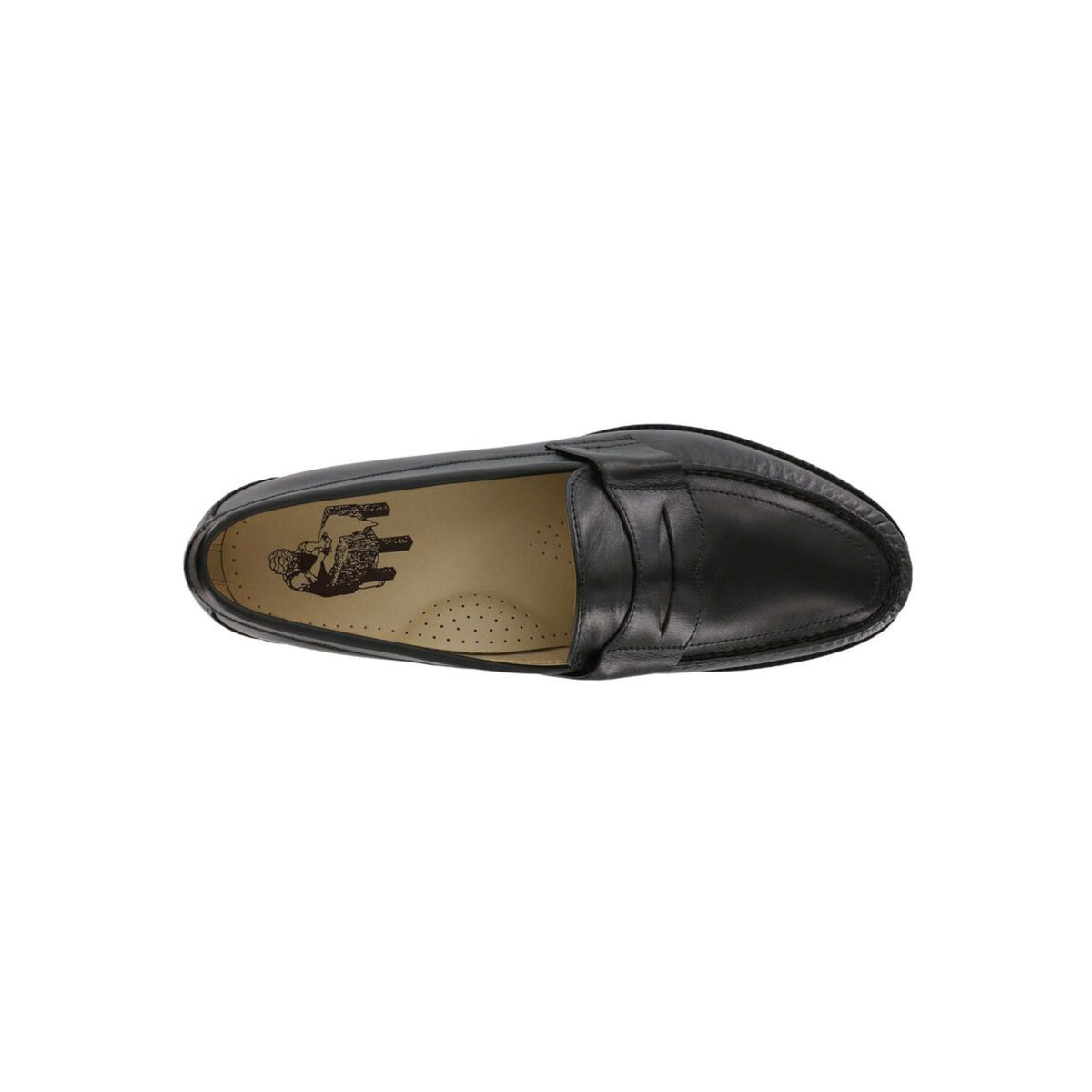 SAS Men's Penny 40th Anniversary Leather Loafers - Black