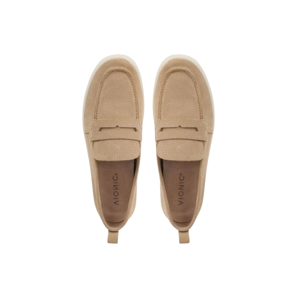 Vionic Women's Uptown Loafer Sand Suede Shoes