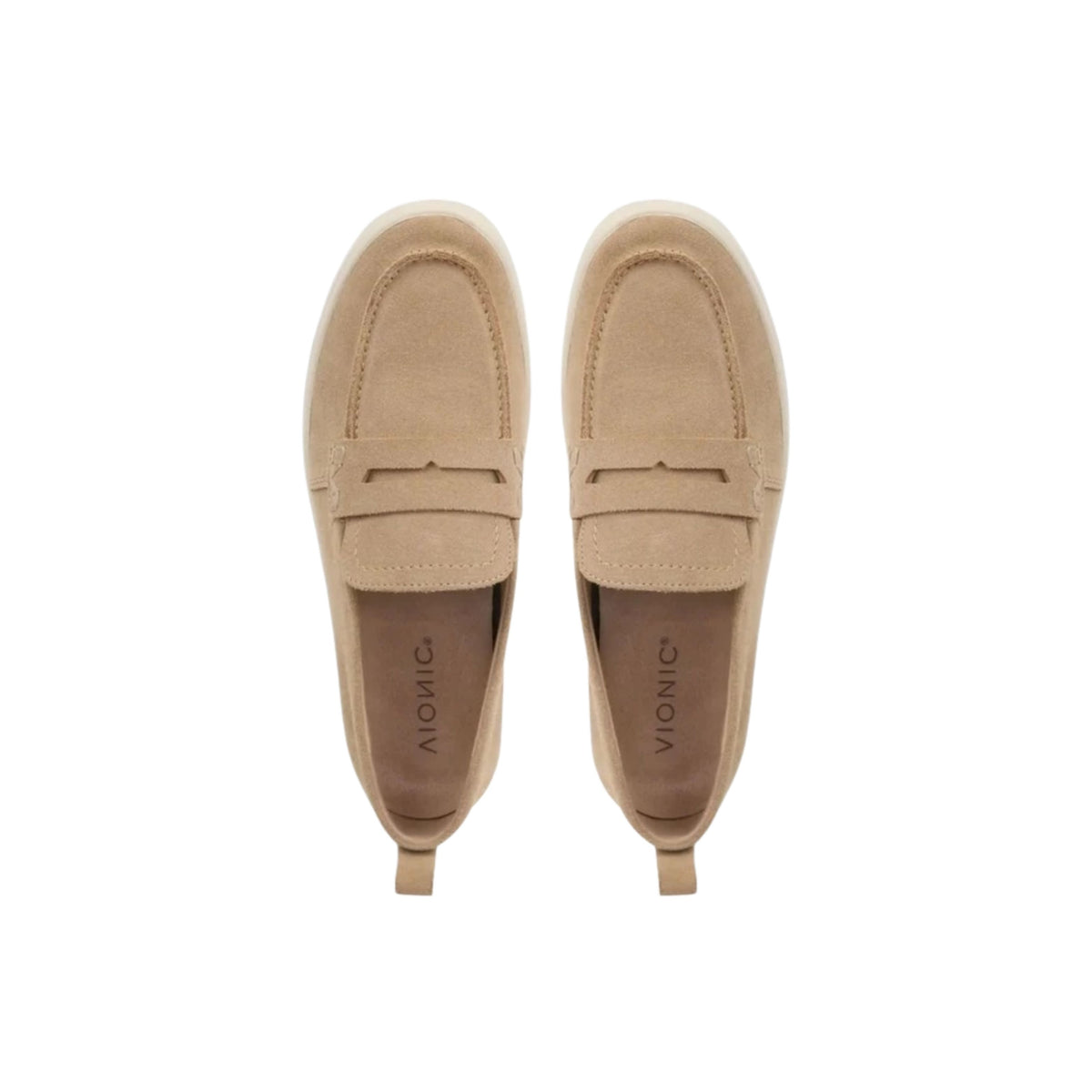 Vionic Women's Uptown Loafer Sand Suede Shoes