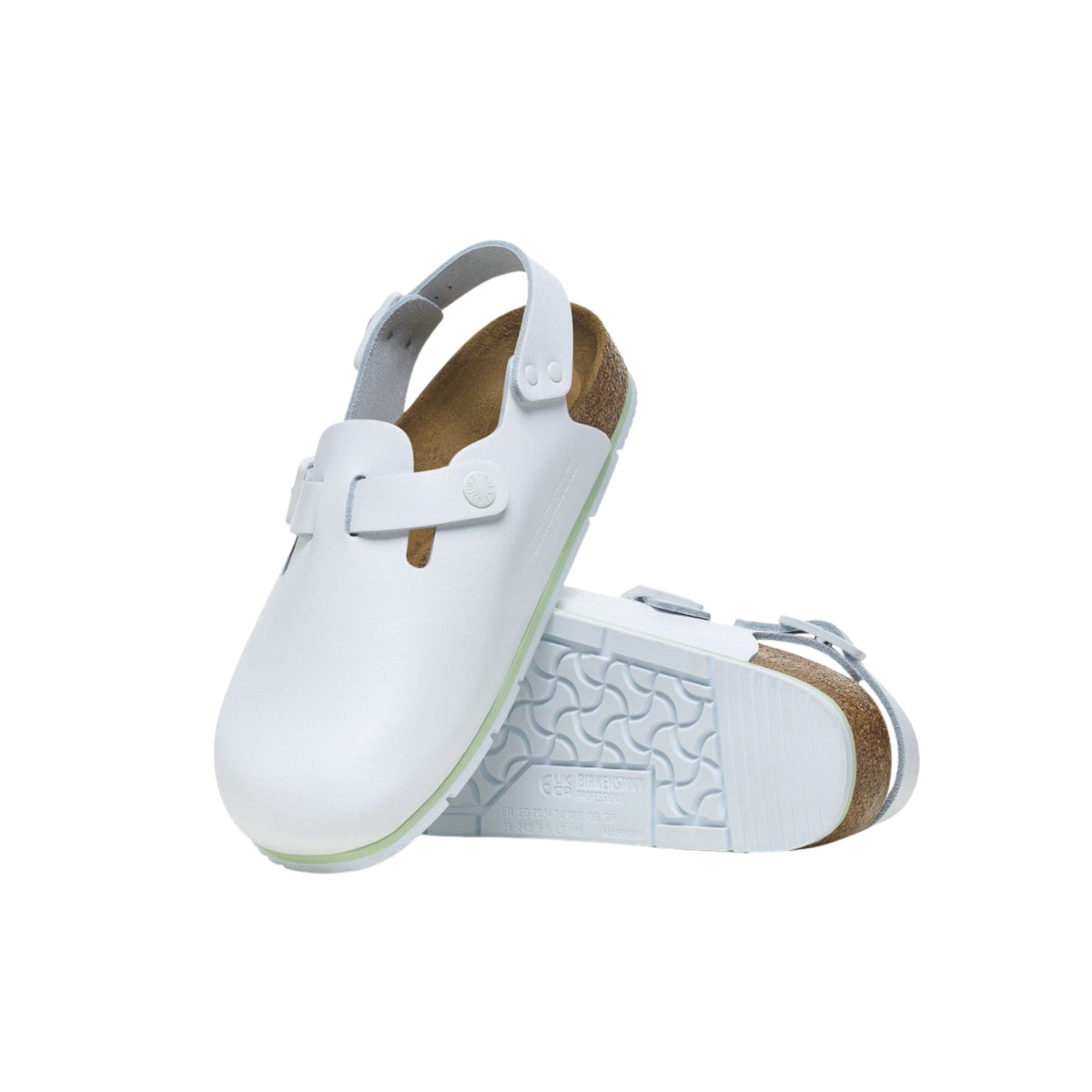 Birkenstock Tokio Pro White Leather Unisex Clog