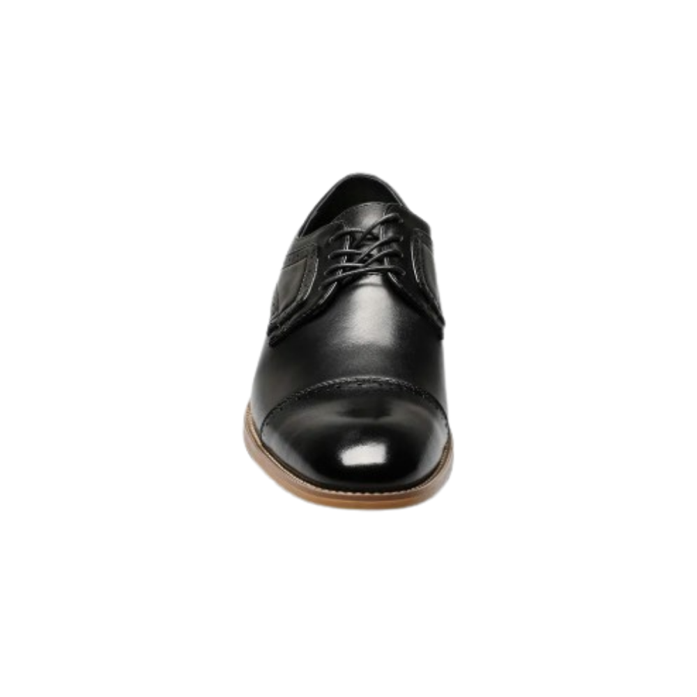 Stacy Adams Men’s Dickinson Cap Toe Oxford - Black / Noir Leather | Wide