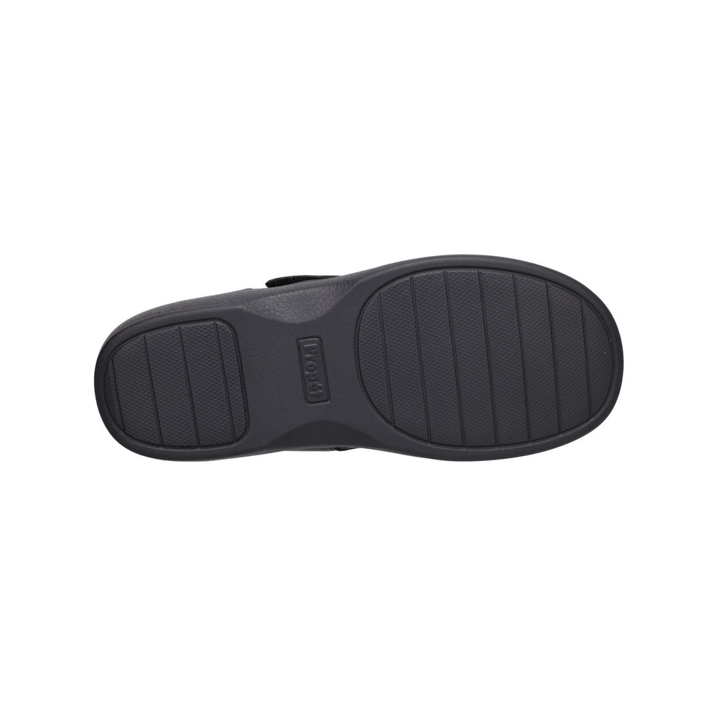 Propét Women's Olivia Stretchable Leather Slip-On Shoe – Black