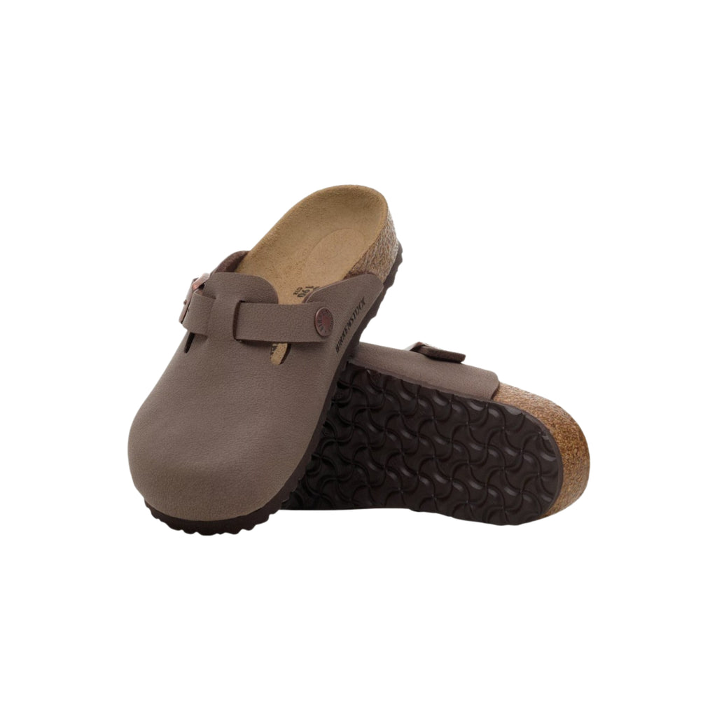 Birkenstock Kids Boston Unisex Birkibuc Clog Mocha