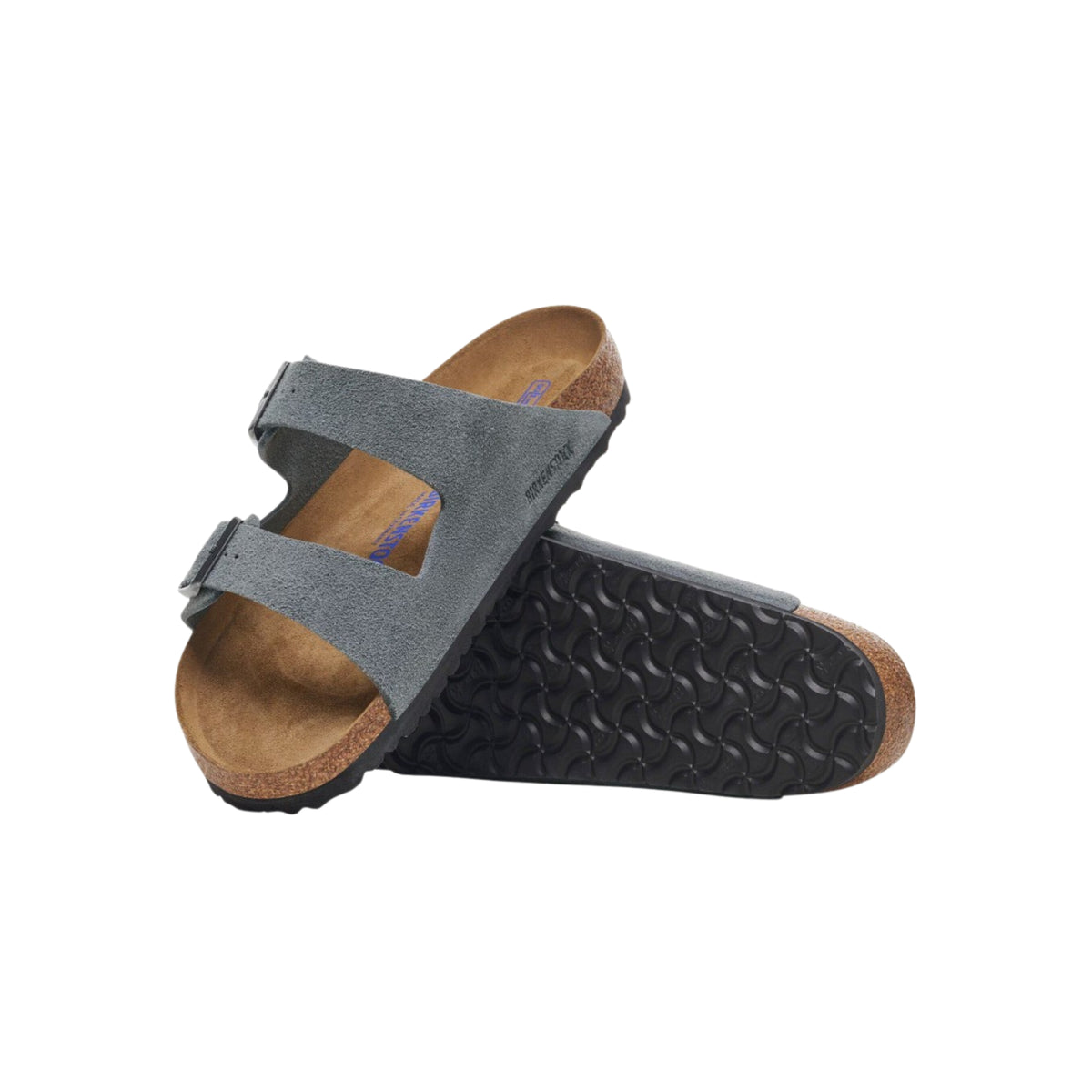 Birkenstock Arizona Soft Footbed Suede Sandal - Basalt Gray 1029790